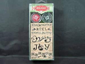 Juego de sellos de goma Inkadinkado, EXPRESIONES NAVIDEÑAS - Imagen 1 de 1