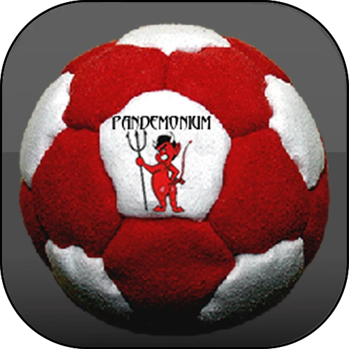 INFERNO FOOTBAG, 32 panels, Pellets & Iron filled hacky sack, aki, freestyle - Image 1 of 1