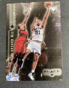 1998-99 UPPER DECK BLACK DIAMOND TIM DUNCAN SAN ANTONIO SPURS 2ND YEAR #76  - Picture 1 of 3