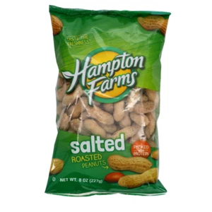 Hampton Farms Salted Roasted Peanuts in Shell 8oz Bag - Picture 1 of 2