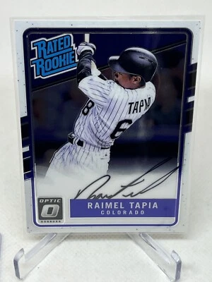 2017 Donruss Optic Rated Rookies Raimel Tapia Auto RC Rookie No. RRS-RT - Image 1 of 2
