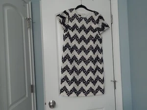 Talbot’s Woman’s Black and White short sleeve Dress 6P EUC - Picture 1 of 5