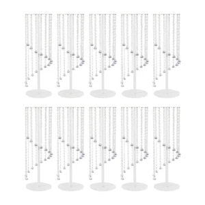 10 Stück Acryl Vase Ständer Party Hochzeit Kristall Herzstück Tischdeko - Bild 1 von 10