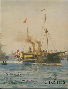 CHRISTIE’S MARITIME MARINE ART SHIP Models Auction Catalog 1991 - Imagen 1 de 1