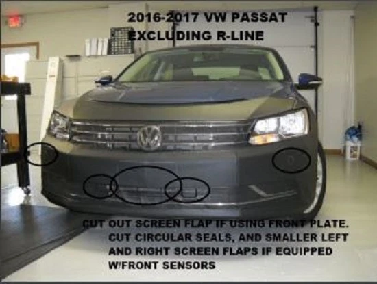 Sujetador con cubierta de máscara frontal Lebra para Volkswagen Passat 2016-2019 línea exc.R y GT Foto 1 de 3