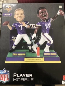 Minneapolis Miracle Keenum Stefon Diggs Minnesota Vikings Bobblehead Foco Bobble - Picture 1 of 1