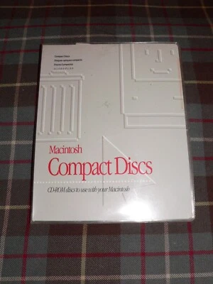 Vintage 1990’s Apple Macintosh Compact Discs Vinyl CD Gray Cases w/ 20 Discs - Image 1 of 4