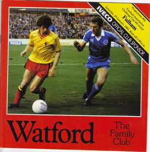 Watford v Fulham 1982/83 FA Cup 4th Round - Picture 1 of 1