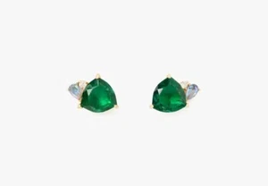 Kate Spade New York Shine Me Studs Green Earrings NEW - Picture 1 of 4