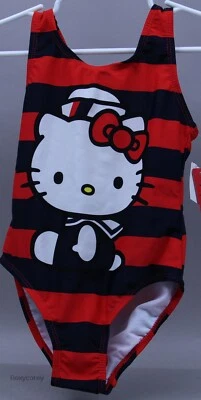 Sanrio Hello Kitty Toddler One Piece Bathing Suit Swimsuit Size XSmall 4 NWT - Image 1 of 2