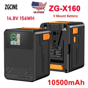 ZGCINE ZG-X160 Camera DSLR V-mount Battery 14.8V 156Wh 10500mAh 1.3" IPS Screen - Picture 1 of 10