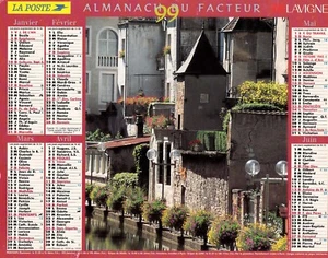 CALENDRIER DES POSTES. ALMANACH DU FACTEUR. ORIGINAL 1999 . PTT. Lavigne - Picture 1 of 1