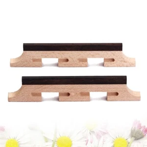 2 PCS Bridge Banjo Accessories Parts Ukulele Saddle Nut Guitar - Picture 1 of 11