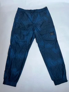 HUGO Hugo Boss Men's Cargo Pants Trousers Blue Nylon Combat Pocket Logo Joggers - Picture 1 of 10