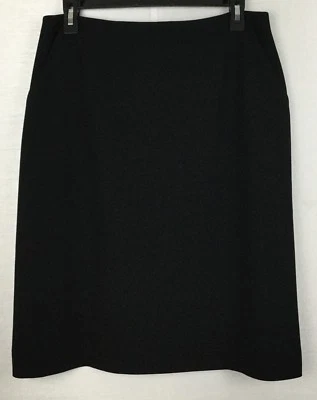 Юбка женская Jones New York 12 карандашей прямая однотонная черная льняная смесь карьерная  - Изображение 1 из 4