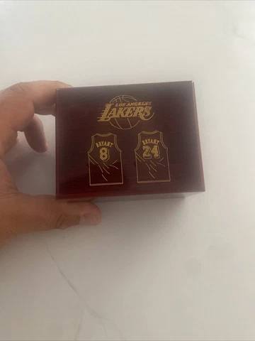 2 Pcs Los Angeles Lakers Kobe Bryant Hall Of Fame Ring Set W Case, ๐บ๐ธ SHIP Cover