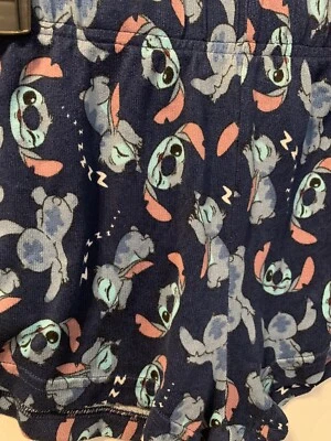 Pantalones Cortos para Dormir Disney Lilo & Stitch Azul Pijamas Talla JRs S (5/6) Alien 626 Hawaii Foto 1 de 4