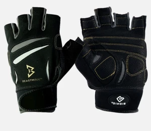 Guantes de fitness sin dedos Bionic para hombre 2XL BeastMode - negros - Imagen 1 de 6