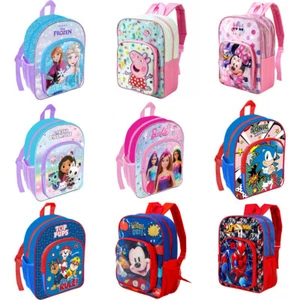 Boys Girls Deluxe Backpack Kids Character Rucksack Junior Toddlers School Bag - Picture 1 of 13