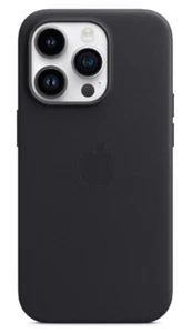 Apple Leather Case with MagSafe for iPhone 14 Pro - Midnight - Picture 1 of 3