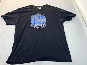 Golden State Warriors Shirt Adult 2X Black Adidas NBA Basketball Stephen Curry - Picture 1 of 14