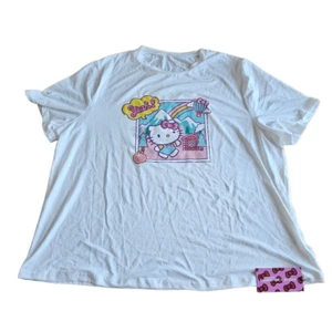 Hello Kitty + shein womens Sz 3XL white multicolor hello kitty printed shirt - Picture 1 of 7