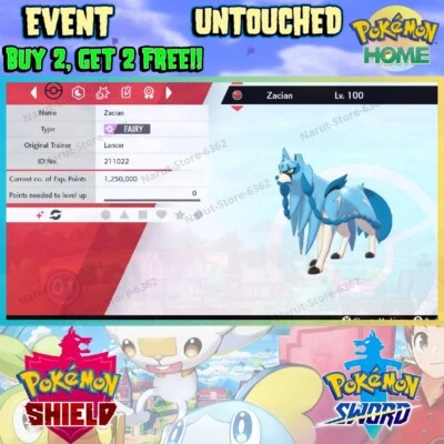 Zacian Shiny Event🔥Gamestop Distribution🔥Pokémon Sword and Shield - Image 1 of 4
