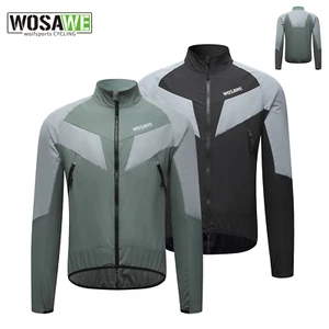 WOSAWE Men/Women Cycling Reflective Jackets YKK Zipper Windproof Wear-resistant - Picture 1 of 16