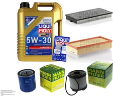 INSPECTION KIT FILTER LIQUI MOLY OIL 5L 5W-30 for Peugeot 406 Break 8E/F 2.0 HDi