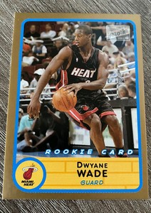 2003 Topps Bazooka GOLD Thick Stock RC Dwyane Wade Rookie Card #252