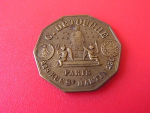 jeton publicite   g.detouche   horlogerie bijouterie   (ref 6000) - Imagen 1 de 2