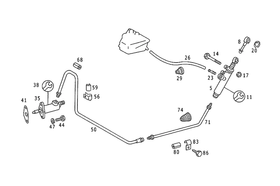 Cilindro maestro original Mercedes-Benz 202-290-01-12 Foto 1 de 1
