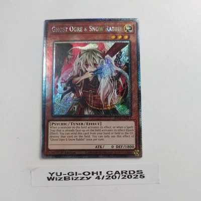 Near Mint-Ghost Ogre & Snow Rabbit Secret Rare 1st Ed Quarter Century RA04-EN015 - Image 1 of 4