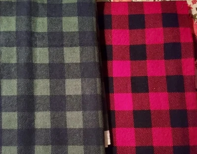 Buffalo Plaid Check Flannel Green and Red - Image 1 of 4