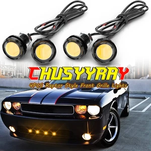 4x Raptor Style Grille LED Lights Amber Lens For Toyota Tacoma TRD Pro 2016-2019 - Picture 1 of 11