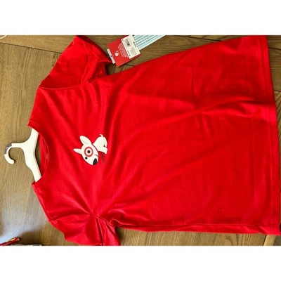 Target Wondershop Kids Red Sleepwear Bullseye Dog XL (14) NWT Shirt Top - Image 1 of 4