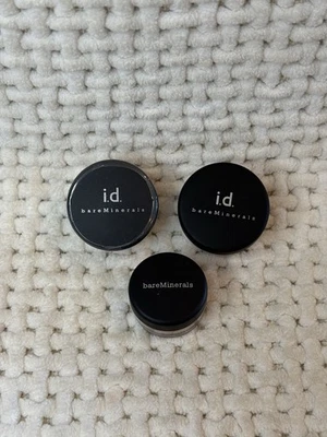Vintage bareMinerals i.d. Eyeshadow Lot Bikini, Skinny Dip, Bare Skin No Box - Image 1 of 4