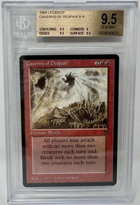 MTG Magic - Legends - Caverns of Despair - BGS 9.5 (9.5,9,9.5,9.5) (0008040620) - Image 1 of 3