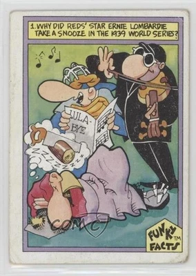 1976 Funky Facts Weird World of Baseball World Series I Par Excellence #30 - Image 1 of 2