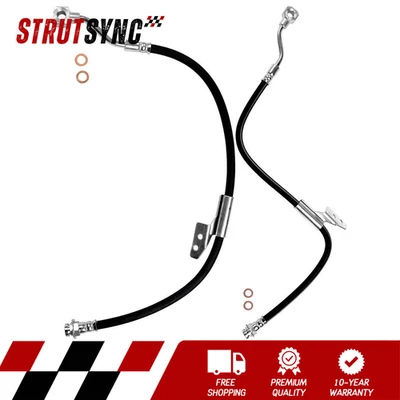 Manguera de freno de línea de freno delantera para Chevrolet C1500 1990 1989 1988 Foto 1 de 4