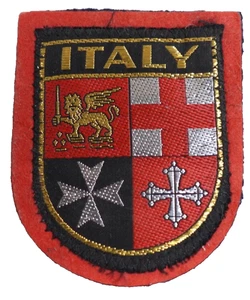 Vintage Italy Patch Felt Back Souvenir C. 1950s - Picture 1 of 2