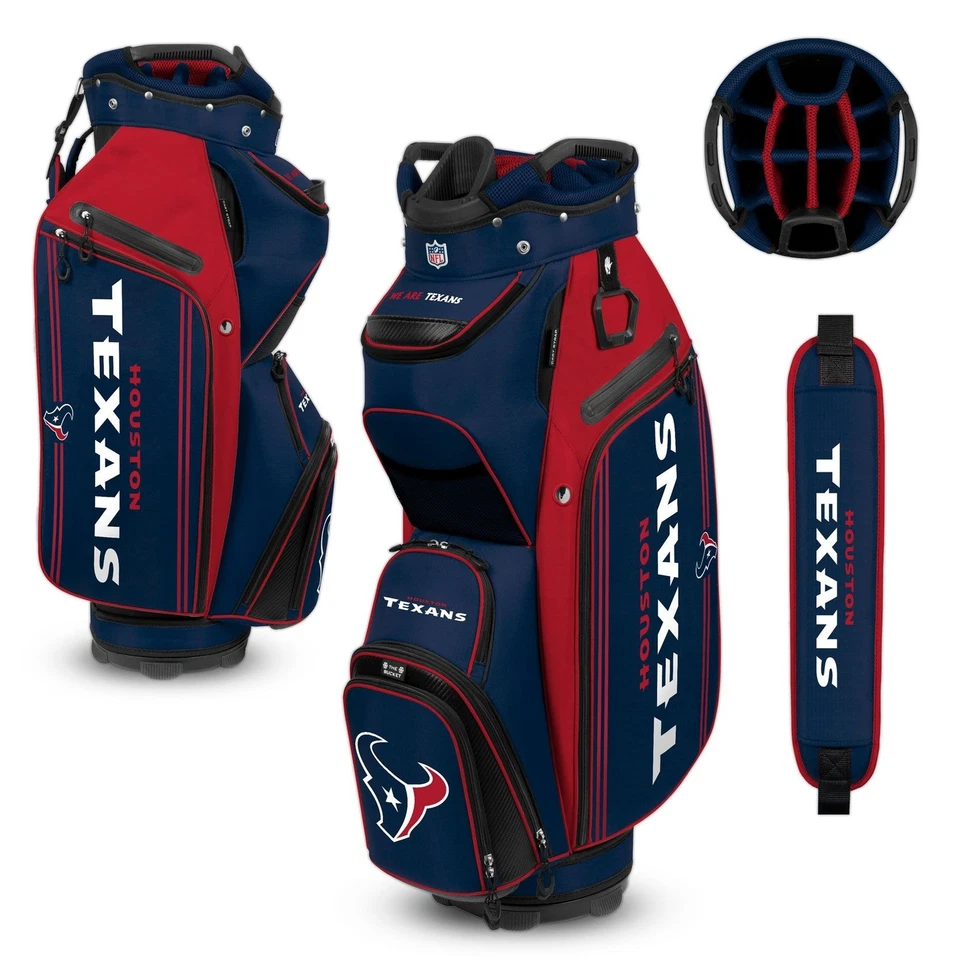 Nueva bolsa de carro refrigerador Team Effort Golf NFL Bucket III Houston Texans Foto 1 de 1