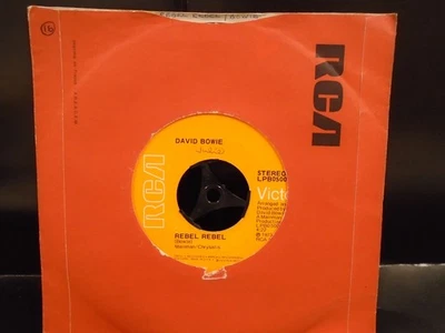 DAVID BOWIE " REBEL REBEL  " USA RCA  EX+ COND.IN Or.SL. - Image 1 of 2