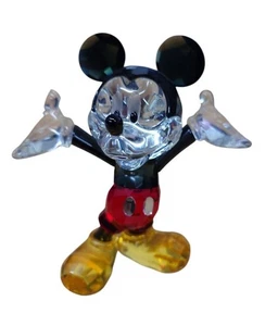 Crystal Mickey Mouse Figurine 3.5Inches Ornament Collectable Home Gift  - Picture 1 of 9