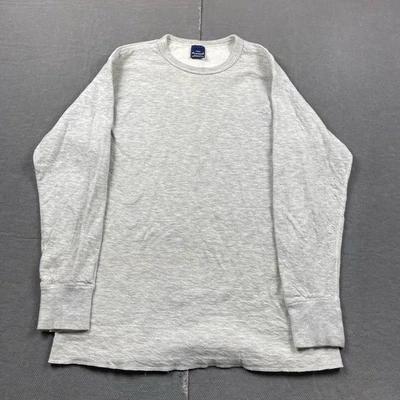 Camisa De Colección Doble Plegable Para Hombre Grande Manga Larga Gris Mezcla Lana Capa Base Térmica Foto 1 de 4