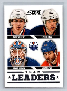 2013-14 Score #561 Dubnyk / Brown / Yakupov / Hall Edmonton Oilers - Picture 1 of 2