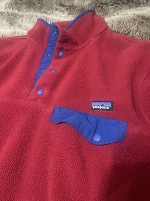 Pullover Hombre Patagonia Synichilla 1/4 Cremallera Talla Pequeña, Otoño 15 Rojo Foto 1 de 4