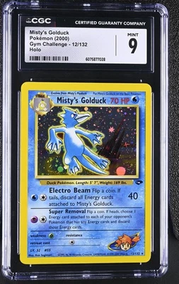 CGC 9 MINT Misty's Golduck 2000 Gym Challenge 12/132 Holo Pokemon Card - Image 1 of 2
