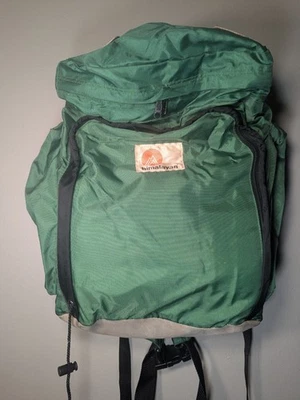 Backpack Himalaya Nylon with Leather Bottom Internal Aluminum Frame Bag USA Vtg - Image 1 of 4