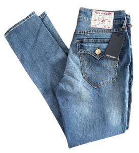 VERA RELIGIONE GENO SN FLAP 700389 JEANS SLIM RILASSATI 36 X 32 - Foto 1 di 3